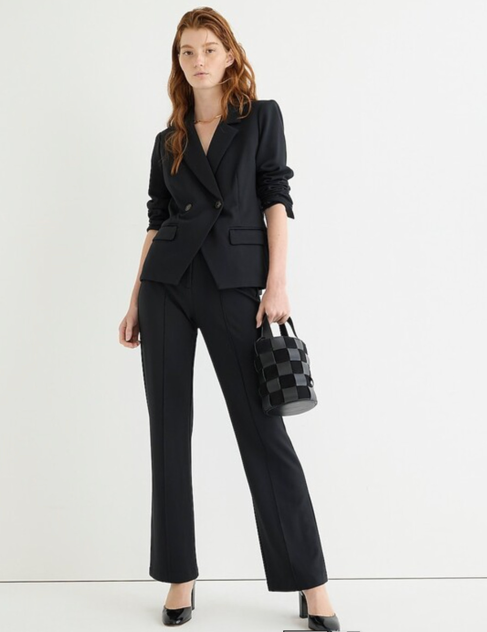 J Crew Demi Boot Ponte Crop Pants 6 Black NWOT J.Crew BL701 Academia Prep